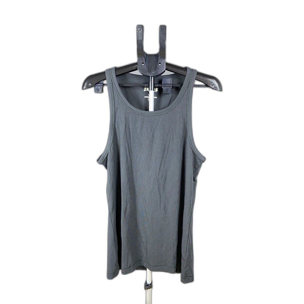 SKIMS Black Tank Top Women’s Size 2X | Stretch Slim Fit Sleeveless Shirt - Picture 2 of 7